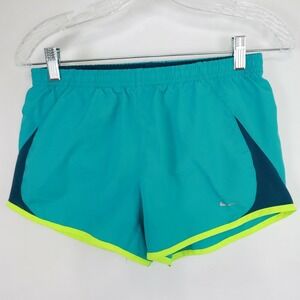Nike Running Shorts Womens Small Activewear Athletic Lined Elastic Waist Teal